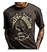 Harley-Davidson Men's Powerful Skull Wings Short Sleeve T-Shirt, Gray 5504-HC92