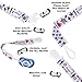 Pacifier Clip for Boys, Pack of 3 by Milanti + 20 Name Tags Labels, Premium Quality Fun Designs Universal Holder Leash for Pacifiers, Teething Toy or Soothie, Baby Shower Gift Set
