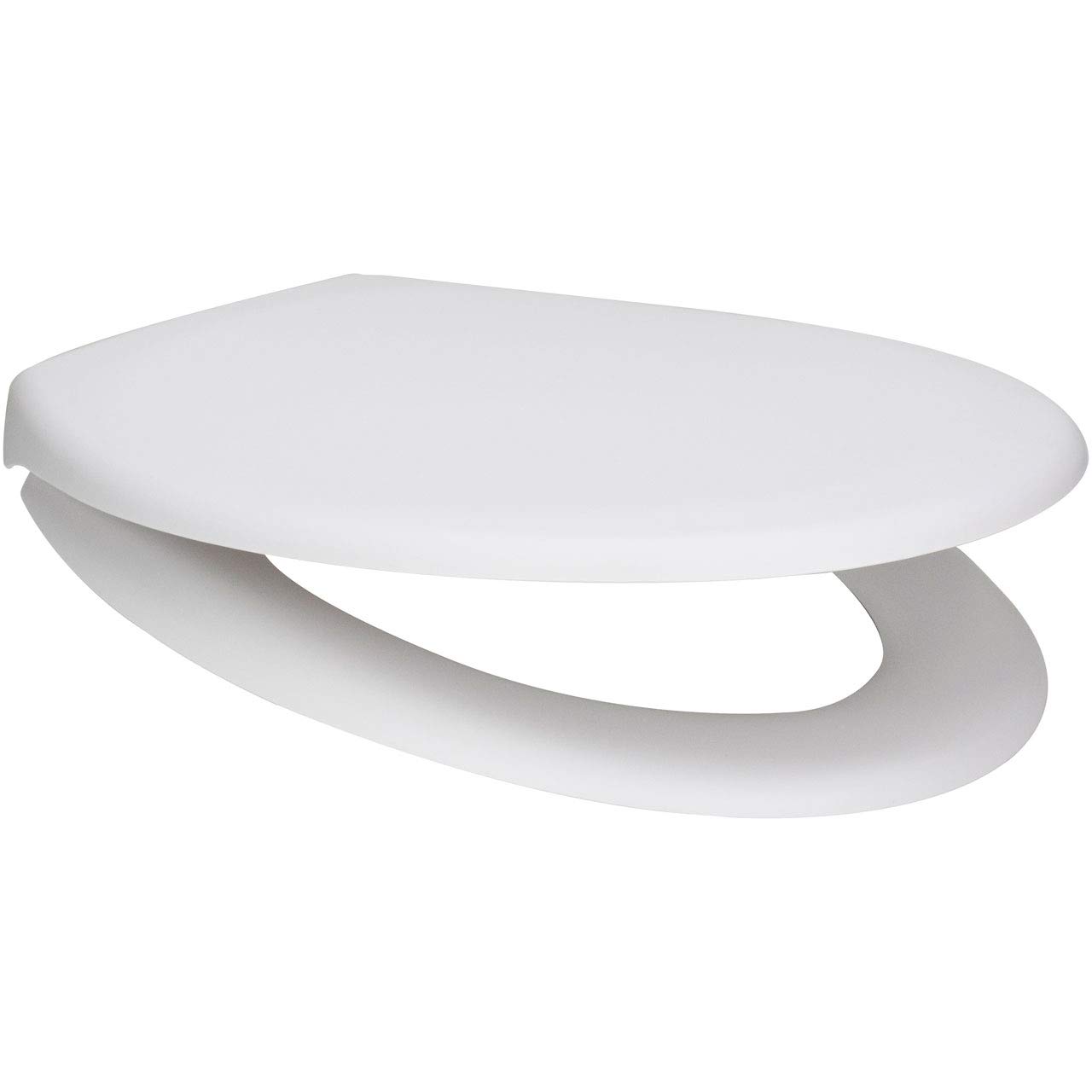 MATT Soft Close Toilet Seat Quick Release Top Bottom Fix (White)