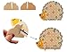 HLJgift Wooden Fruits and Vegetables Lacing & Stringing Beads Toys with Hedgehog Board for Above 3 Years Old Kids