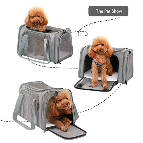 XZONE PET Dogs Carrier Cats Carrier Airline Approved Pet Carriers,Soft
