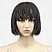 YXCHERISHAIR 10inch Small Box Braided Wigs Short for Black Women African American Short Bob Wigs Brown None Lace Front Synthetic Japanese Fiber Heat Resistant(10 inch, Brown)