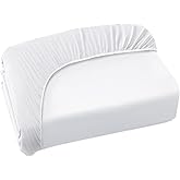 Twin XL Fitted Sheet Only, Twin XL Size Sheets for College Dorm Room Essentials Up to 14 Inches Deep Procket, Perfect Hospital Bed Sheets Stretchable Breathable Jersey Knit Cover, White