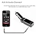 TUPELO Bluetooth FM Transmitter, In-Car Bluetooth Receiver, FM Radio Stereo Adapter, Car MP3 Player with Bluetooth Handsfree Calling and Dual USB Port