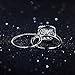 TIVANI Women's 2PCS Pretty 18K White Gold Plated Princess Cut CZ Bridal Engagement Wedding Band Set Best Anniversary Promise Rings for Her Eternity Love Collection Jewelry Heart Arrow Rings (10)