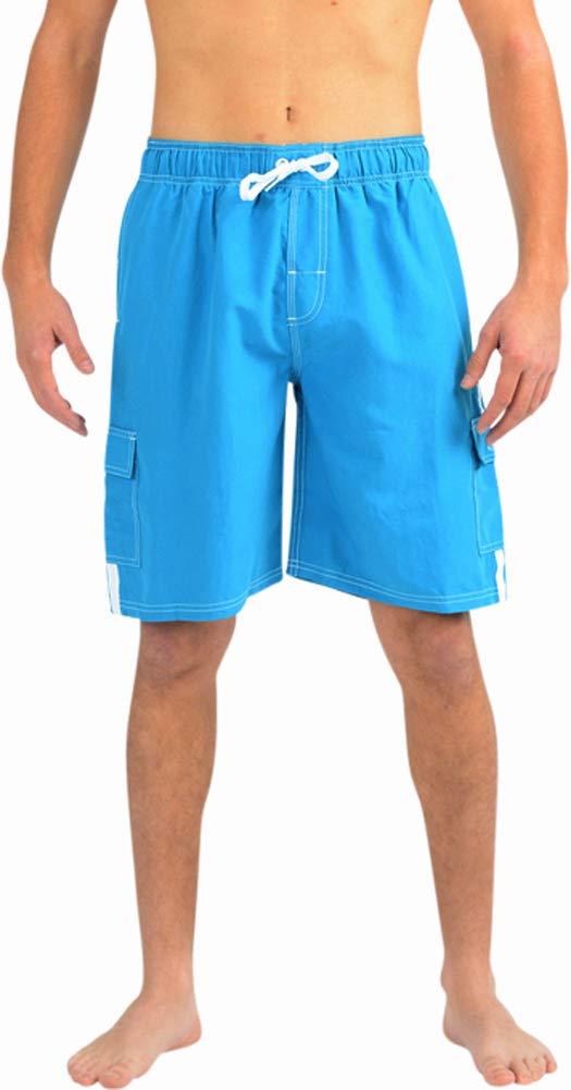 NORTY Mens Swim Trunks Watershort Swimsuit Cargo Pockets