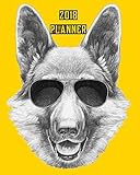 2018 Planner: Dog Calendar Planner 2018 With Daily Weekly Monthly Planner Dog Breed Calendar Year Of by