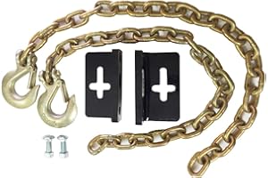SHOCKER HITCH Shocker 5th Wheel to Gooseneck Safety Chain Kit with Mounting Brackets