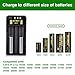 18650 Lithium Rechargeable Battery Charger, Speedy Smart Charger for IMR Li-ion Rechargeable Batteries 10440 14500 14650 16340 16650 17650 17670 18350 18490 18500