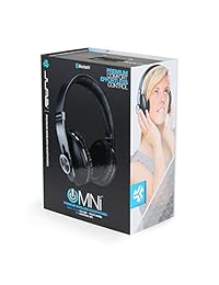 Omni por JLab Premium plegable Bluetooth inalámbrico auriculares de diadema con micrófono y funda de transporte Negro