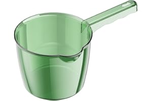 Bathroom Water Scoop, 24x14x12cm, with Long Handle, Transparent Bath Mugs, Bath Jug, for Vegetables, Kids, Kitchen, Bathroom 