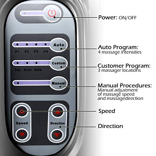 Giantex with Chronic Pain Deep Kneading Rolling Massage for Leg Calf Electric W/Remote