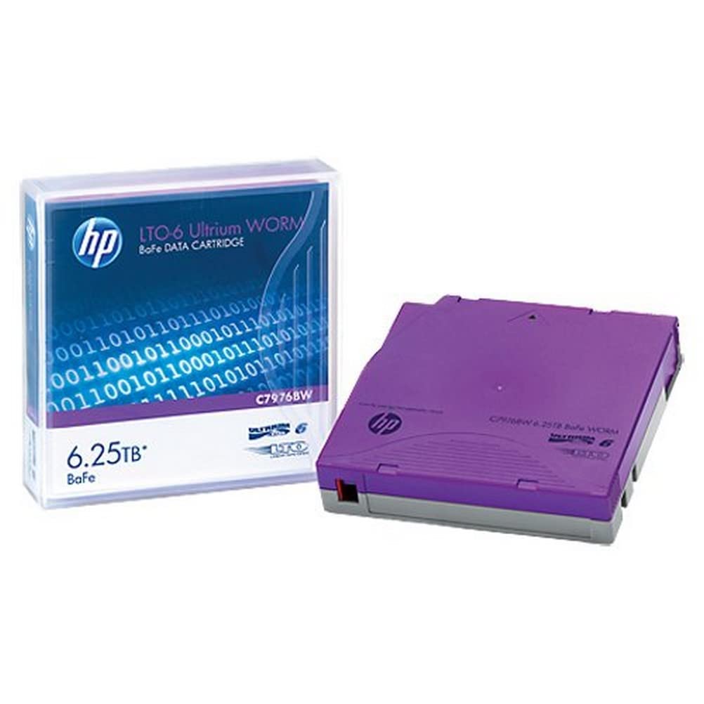 HP C7976BW LTO-6 Ultrium BaFe WORM Blank Data Tape