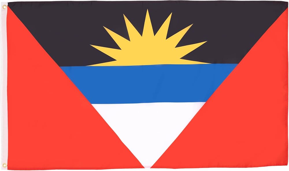AZ FLAG Antigua and Barbuda Flag 3x5 ft 100D Polyester with 2 Brass Eyelets