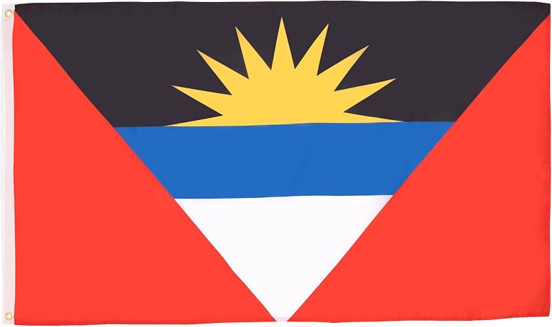 AZ FLAG Antigua and Barbuda Flag 3x5 ft 100D Polyester with 2 Brass Eyelets