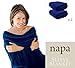 Napa Super Cozy Warm Microplush Fleece Blanket With Sleeves And Pockets Adult Sofa Throw Robe, Cobalt Blue - 2 Packs