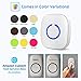 SadoTech Wireless Doorbell for Home - 1 Push-Button Ringer & 2 Chime Receivers, Battery Operated, 1000 Feet, Wireless Door Bell w/LED Flash, Black