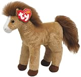 Toy Ty Beanie Baby Tornado Brown Horse Book