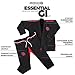 Sanabul Essential BJJ Gi for Men Brazilian Jiu Jitsu Gi Lightweight Preshrunk Fabric for Jiu-Jitsu Training & Competition - Black, A3