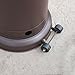 BELLEZE 48,000 BTU Outdoor Propane Heaters Outdoor, CSA Certified Outside Heater with Safety Auto Shut Off Valve, Piezo Ignition System, Wheels for Portable Mobility, Hammer Finished - Mocha