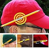 MAGNETACLIP SYSTEM - STRONG MAGNETIC Pencil, and Flashlight Holder for baseball cap, winter hat, helmet, belts and more! Handy wristband included!