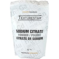 100% Pure Sodium Citrate Powder - 1 Kg (2.2 lb) | Molecular Gastronomy Cooking & Recipes, Seasoning, Sour & Salty Flavoring, 