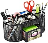 AmazonBasics DSN-02950 Mesh Desk Organizer, Black