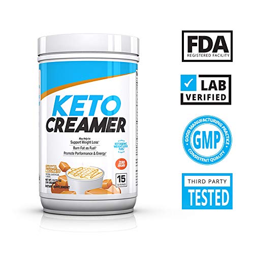 BPI Sports Keto Creamer - Ketogenic Coffee Creamer - Electrolytes, MCTS, 10g Healthy Fats - Supports Ketosis, Energy, Appetite Control - for Men & Women - Caramel Macchiato - 15 Servings - Thumbnail 5