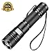 Rechargeable Tactical LED Flashlight Telescopic Zoomable Torch Waterproof CREE Light, 1000 Lumen 5 Modes, 18650 Battery, Intelligent Power Indicator, Metal Clip, Usb Cable, Lanyard Hole,for Camping
