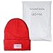 SnowCinda Unisex 5 LED Knitted Flashlight Beanie Hat/Cap for Hunting, Camping, Grilling, Auto Repair, Jogging, Walking, or Handyman Working - One Size Fits Most