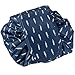 MMR Casual Waterproof Women Toiletry Bags Folding Large Capacity Lazy Cosmetic Bags Blue Feather