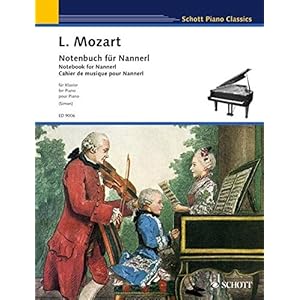 Notenbuch für Nannerl: Klavier.: piano.