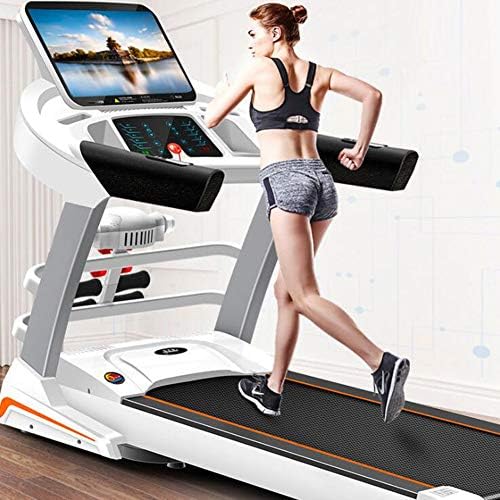 Household electric treadmill 15 tilt levels 10 programs Easy to assemble Smartphone APP control Heart rate monitor AUX/USB/SD input with speaker 4.5HP motor Fitness exercise equipment