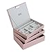 Stackers Soft Pink Classic Jewelry Box - Set of 3