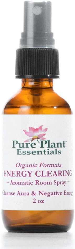 100% Pure Energy Clearing - Positivity Mist Organic and Wild Crafted Essential Oils Blend - 2 Ounce