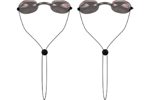 Fukaisu 2 Pairs Tanning Goggles for Red Light, Transparent Tanning Eye Protection Goggles Not Obstruct View Adjustable Safety Eye Protection Supply for Home Salons Beauty Sunbathing