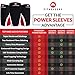 FITNESSERY Knee Sleeves for Crossfit, Powerlifting, Weightlifting and Knee Support - 7mm Knee Sleeves - Knee Sleeves Crossfit - Knee Sleeves Powerlifting - Knee Compression Sleeve x 2