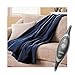 Sunbeam Velvet Soft Plush Heated Throw Blanket Various Colors Size: 50 x 60 3 Heat Setting Remote Control Auto Off (Royal Blue)