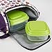 Fit & Fresh Morgan Insulated Lunch Bag Set for Kids, Includes Reusable Containers and Ice Pack, Padded Shoulder Strap, Girls, Hoot Owl