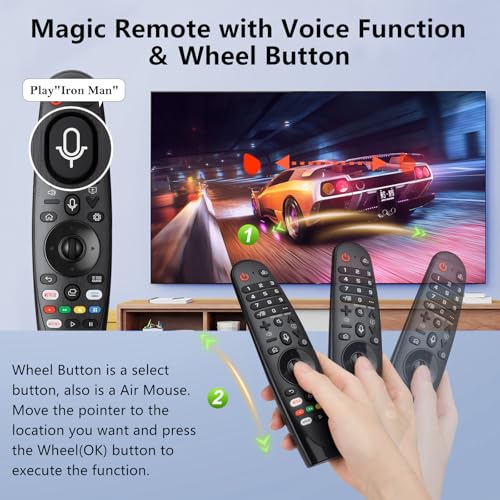 Magic Remote for LG-TV-Remote, Replacement for LG Smart TV Remote Control, AKB75855501 AN-MR20GA with Pointer and Voice Function