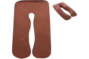 Housse de coussin de grossesse – Housse de coussin de grossesse en forme de U | Taie d'oreiller douce pour oreiller de corps 