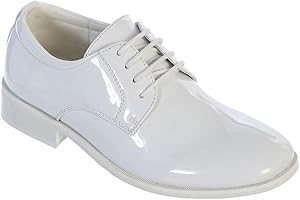 iGirlDress Boys Patent Matte Dress Oxford Special Occasion Christening First Communion Wedding Formal Shoes