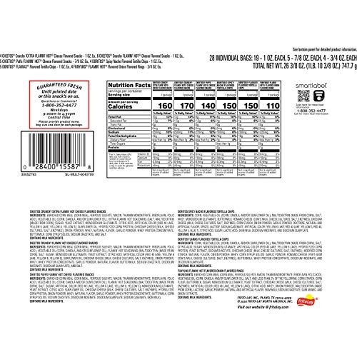 FritoLay Variety Pack, Spicy Party Mix Cube, 26.375 oz, 28 count