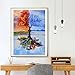 Diamond Painting, 2 Pack DIY Paint with Diamonds Full Drill, 5D Diamond Painting Kits for Adults, Four Seasons Tree & Rose Painting with Diamonds for Home Wall Decor by Number Kits (12X16inch)