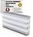 Strong Neodymium Bar Magnets (4 Pack) - Powerful, Rectangular Rare Earth Magnets - N45 Industrial Strength NdFeB Block Magnet Set for Misti, DIY, Crafts - 60 x 10 x 5mm