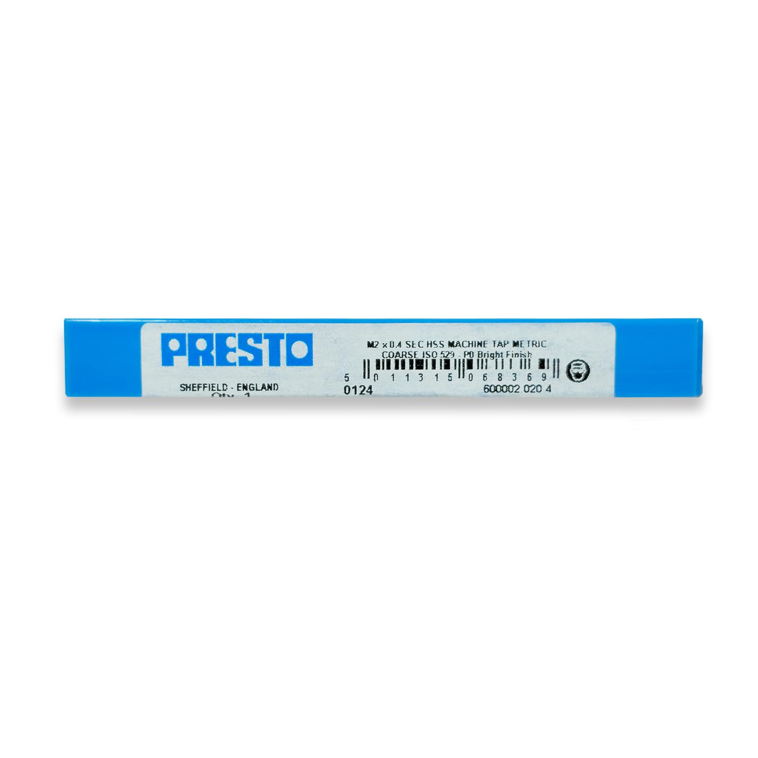 Presto 600002.020.4 M2x0.4 Metric Coarse Hand Tap - Second