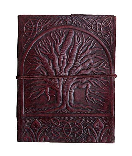 ALASKA EXPORTS Vintage Leather Journal Handmade Unlined Notebook | Leather Writing Journal Sketchbook | Old Fashioned Travel Diary Notebook for Men & Women | Vintage Gift (Brown)