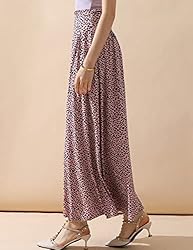 DOUBLJU Casual High Waisted Maxi Skirts with Pocket