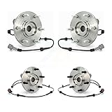 Front Rear Wheel Bearing & Hub Assembly Kit For
