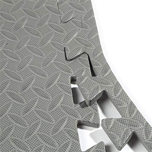 12 Pieces Interlocking Eva Foam Mats Room Garage Gym Floor Mat Developing Crawling Rugs Indoor Outdoor Square Play Mat - Thumbnail 2